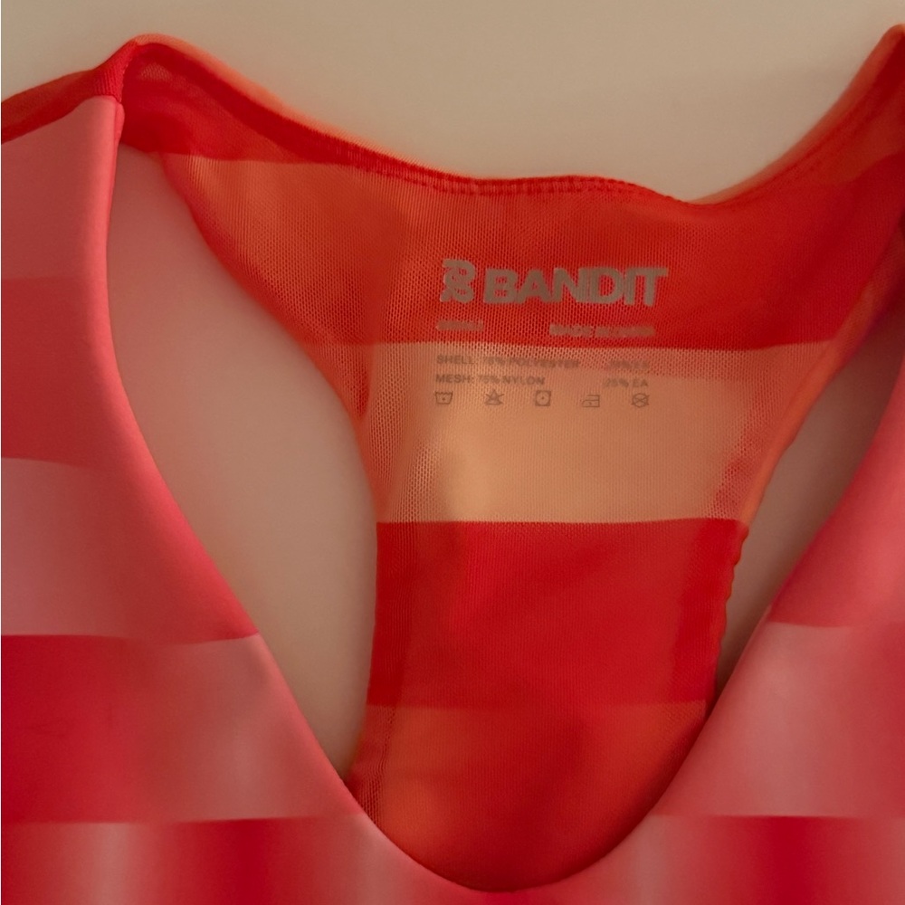 Bandit Red Gradient Racerback Crop Tank - Picture 11 of 11